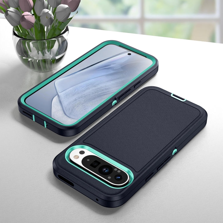 For Google Pixel 9 Life Waterproof Rugged PC + Silicone Phone Case(Dark Blue + Light Blue) - Google Cases by PMC TechLife | Online Shopping South Africa | PMC TechLife | Buy Now Pay Later Mobicred