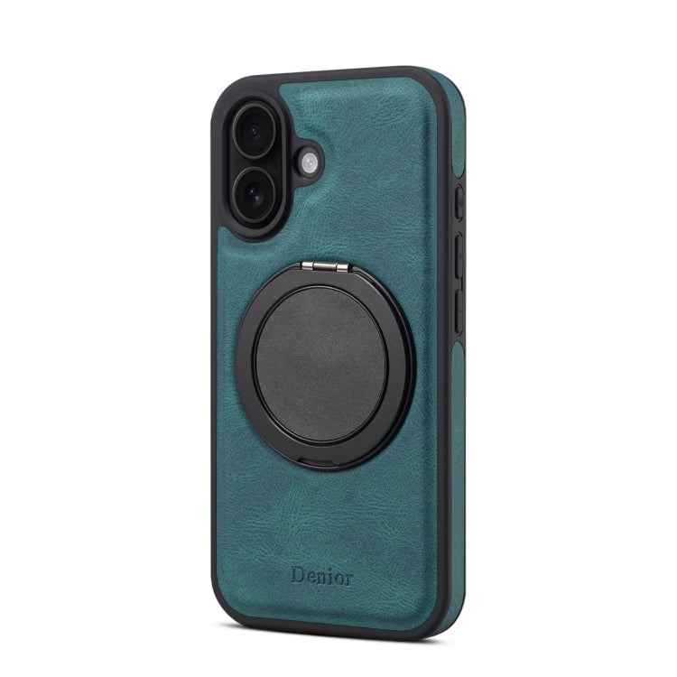 For iPhone 16 Denior A14 Skin Feel Rotating Holder MagSafe Phone Case(Blue) - free shipping - PMC TechLife - Order now!