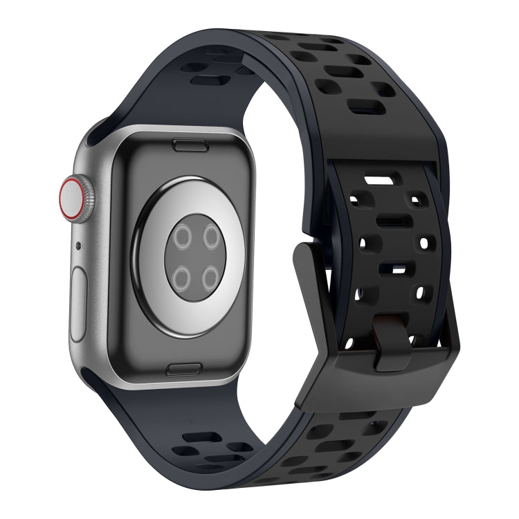 For Apple Watch Ultra 49mm Meteorite Two-color Silicone Watch Band(Grey Black) - free shipping - PMc TechLife - Order now!