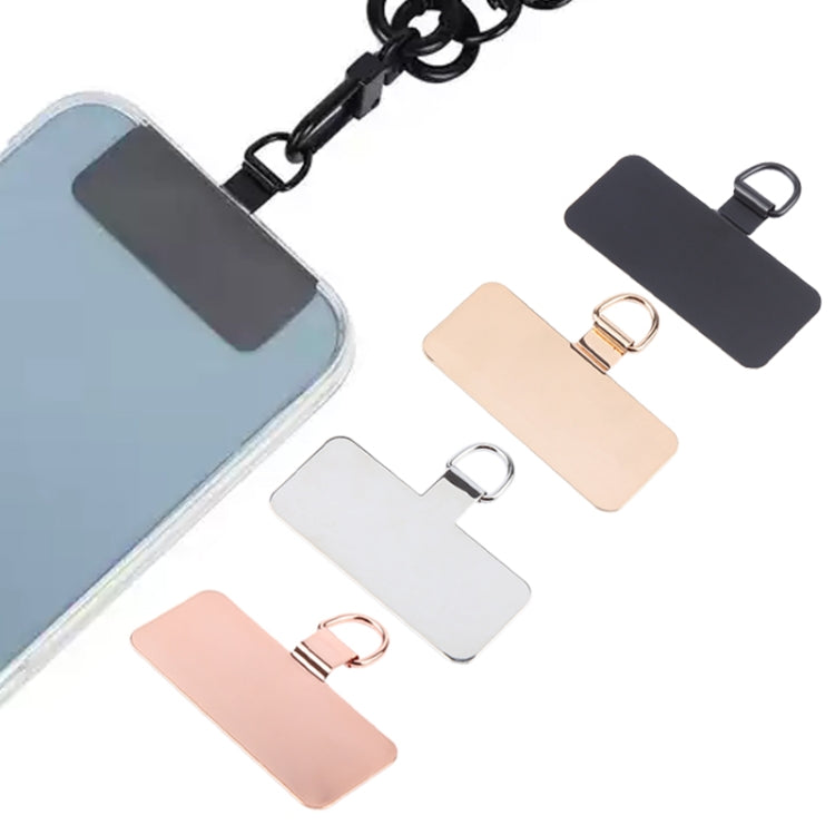 Rectangle Metal Mobile Phone Lanyard Fixing Gasket(Silver) - Lanyards & Wrist Straps by PMc TechLife | Online Shopping South Africa | PMc TechLife | Buy Now Pay Later Mobicred