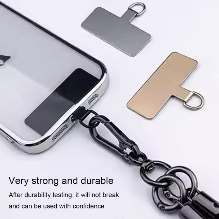 Rectangle Metal Mobile Phone Lanyard Fixing Gasket(Rose Gold) - free shipping - PMc TechLife - Order now!