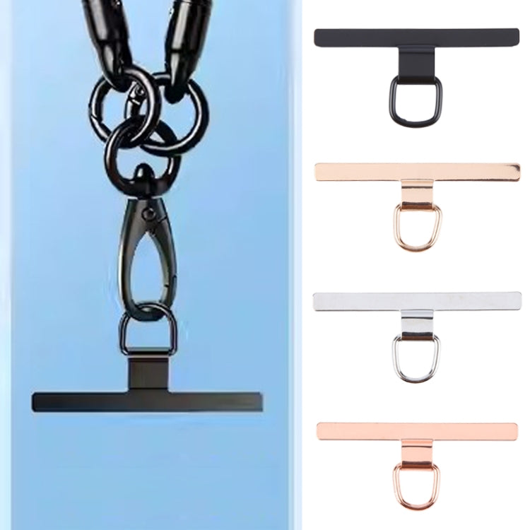 T-shape Metal Mobile Phone Lanyard Fixing Gasket(Gold) - free shipping - PMc TechLife - Order now!