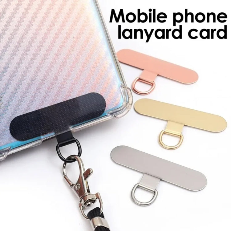 Oval Metal Mobile Phone Lanyard Fixing Gasket(Rose Gold) - free shipping - PMc TechLife - Order now!