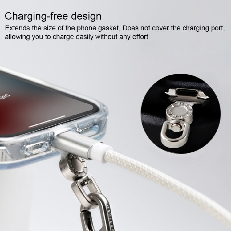 360 Degree Rotation Mobile Phone Lanyard Fixing Gasket(Black) - free shipping - PMc TechLife - Order now!