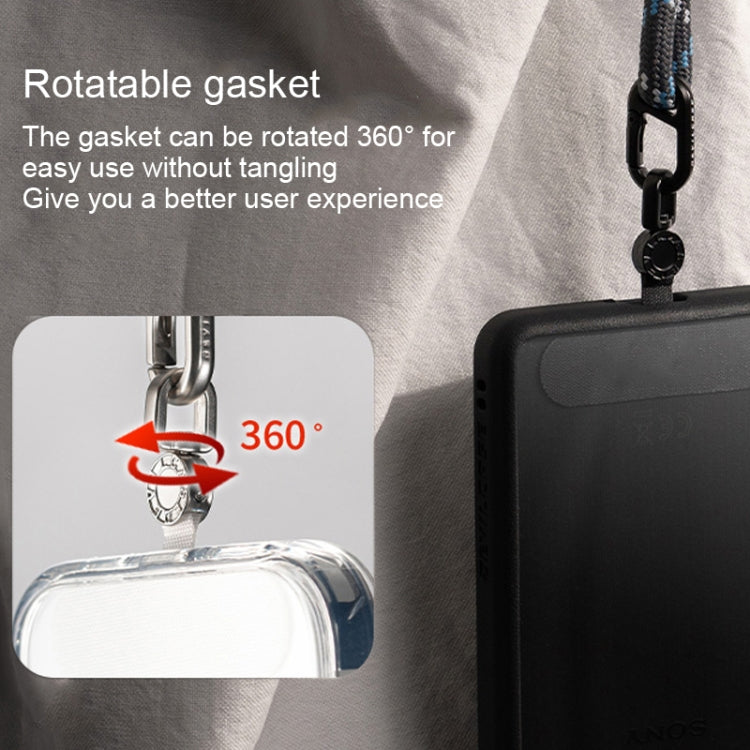 360 Degree Rotation Mobile Phone Lanyard Fixing Gasket(Black) - free shipping - PMc TechLife - Order now!