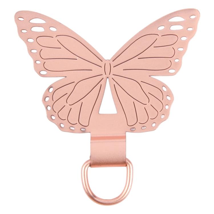 Butterfly Metal Mobile Phone Lanyard Fixing Gasket(Rose Gold) - free shipping - PMc TechLife - Order now!