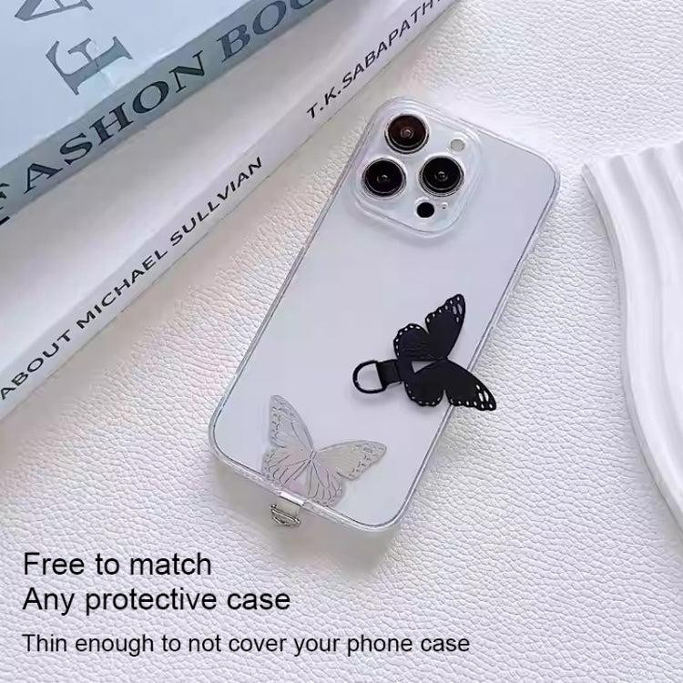 Butterfly Metal Mobile Phone Lanyard Fixing Gasket(Silver) - free shipping - PMc TechLife - Order now!