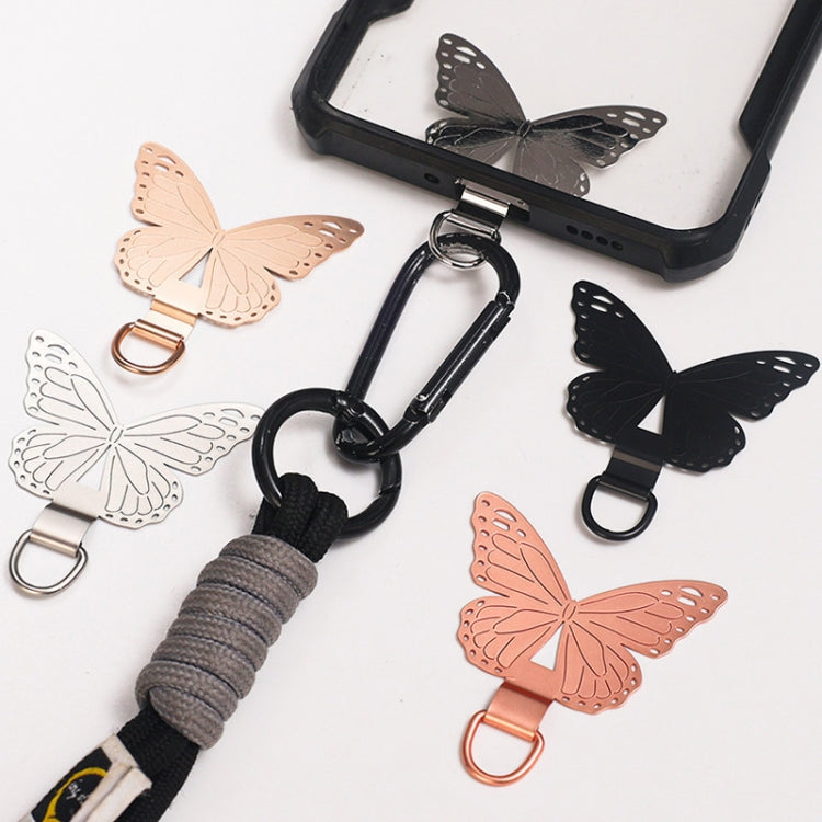 Butterfly Metal Mobile Phone Lanyard Fixing Gasket(Silver) - free shipping - PMc TechLife - Order now!