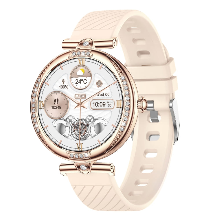 NX17 Pro 1.19 inch AMOLED Screen Silicone Strap Smart Watch, Support Health Monitoring / Bluetooth Call(Gold) - Smart Watches by PMC TechLife | Online Shopping South Africa | PMC TechLife | Buy Now Pay Later Mobicred