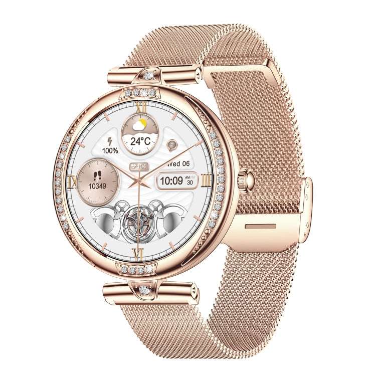 NX17 Pro 1.19 inch AMOLED Screen Steel Strap Smart Watch, Support Health Monitoring / Bluetooth Call(Gold) - Smart Watches by PMC TechLife | Online Shopping South Africa | PMC TechLife | Buy Now Pay Later Mobicred