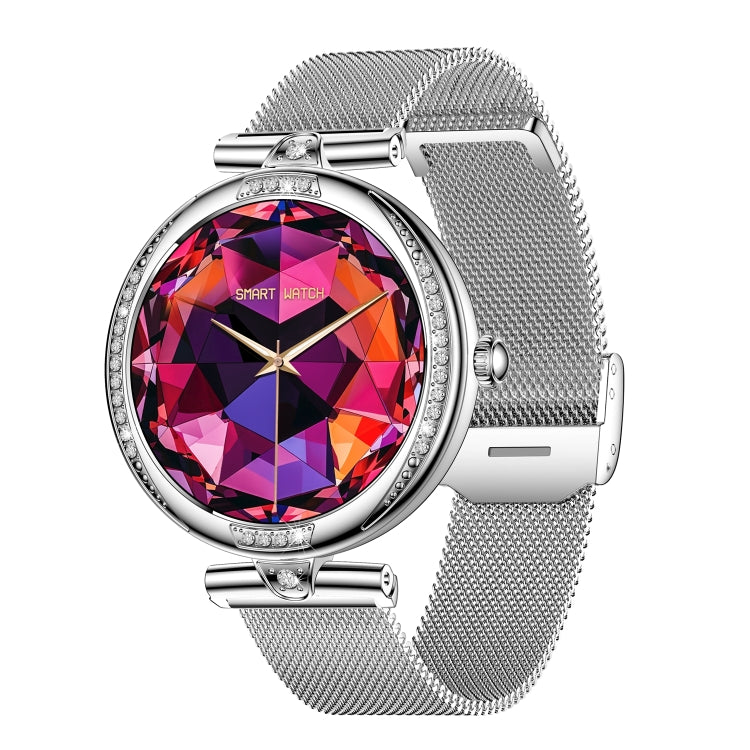 NX17 Pro 1.19 inch AMOLED Screen Steel Strap Smart Watch, Support Health Monitoring / Bluetooth Call(Silver) - Smart Watches by PMC TechLife | Online Shopping South Africa | PMC TechLife | Buy Now Pay Later Mobicred