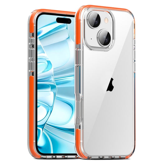 For iPhone 16 TPE Airbag TPU+ PC Full Coverage Phone Case(Orange) - iPhone 16 Cases by PMC Jewellery | Online Shopping South Africa | PMC Jewellery | Buy Now Pay Later Mobicred