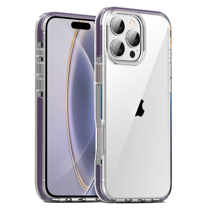 For iPhone 16 Pro Max TPE Airbag TPU+ PC Full Coverage Phone Case(Purple) - iPhone 16 Pro Max Cases by PMC Jewellery | Online Shopping South Africa | PMC Jewellery | Buy Now Pay Later Mobicred