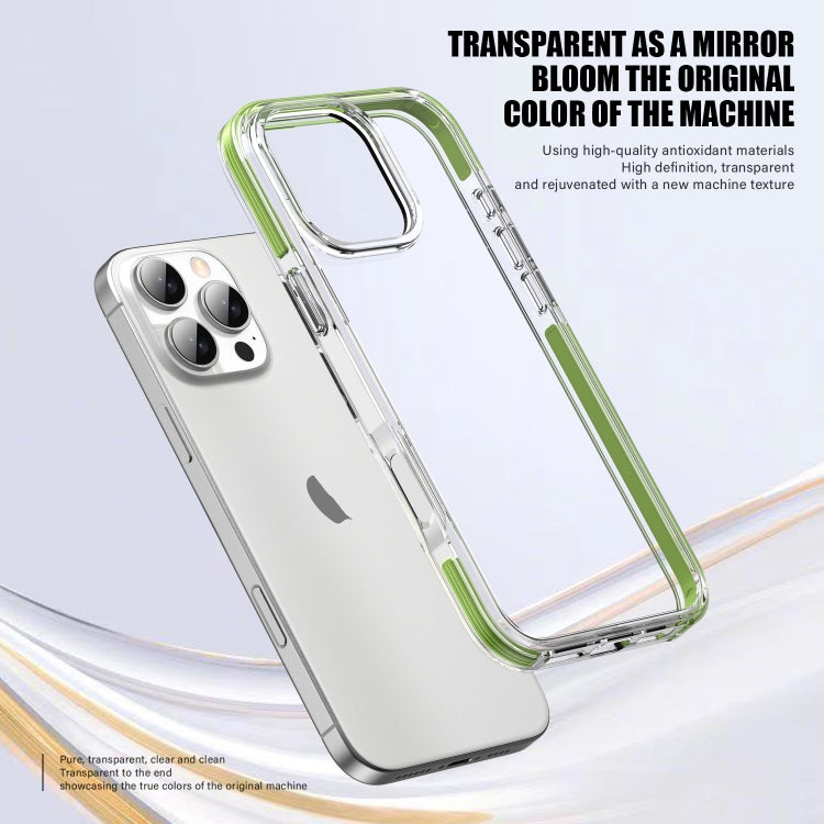 For iPhone 16 TPE Airbag TPU+ PC Full Coverage Phone Case(Green) - iPhone 16 Cases by PMC Jewellery | Online Shopping South Africa | PMC Jewellery | Buy Now Pay Later Mobicred