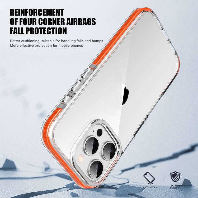 For iPhone 16 TPE Airbag TPU+ PC Full Coverage Phone Case(Orange) - iPhone 16 Cases by PMC Jewellery | Online Shopping South Africa | PMC Jewellery | Buy Now Pay Later Mobicred