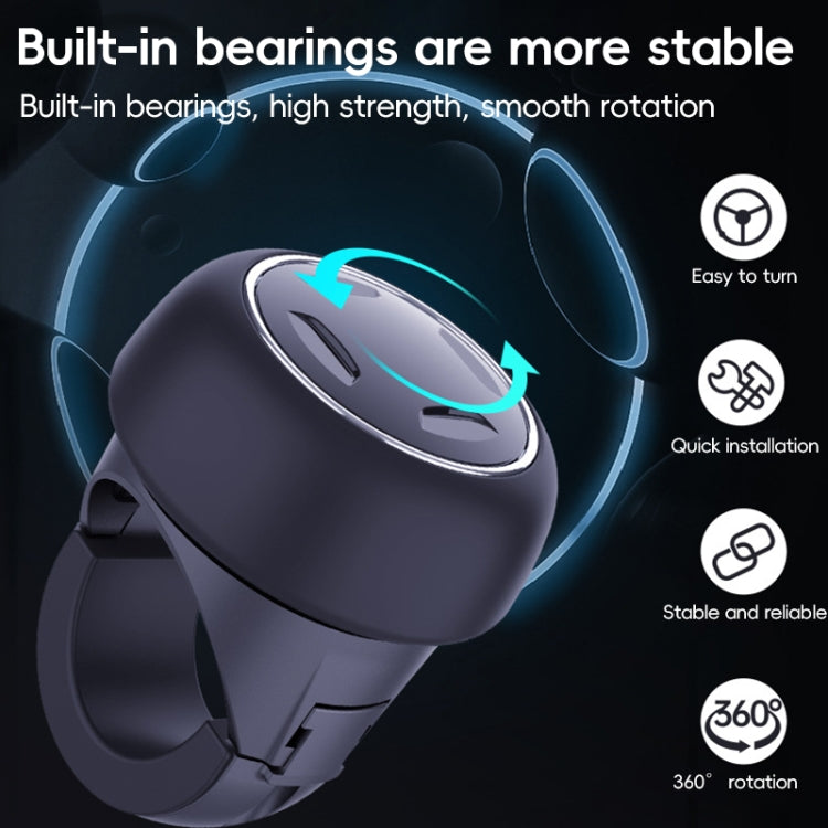 3R-2255 Car Steering Wheel Booster Ball Car Steering Wheel Turning Aid with Light(Black) - free shipping - PMC Jewellery - Order now!