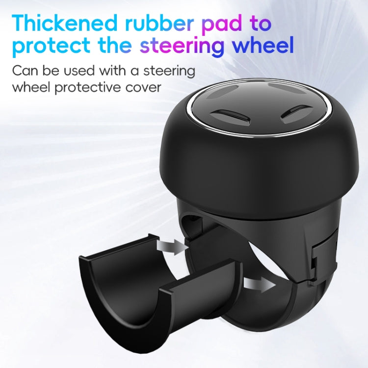 3R-2255 Car Steering Wheel Booster Ball Car Steering Wheel Turning Aid with Light(Black) - free shipping - PMC Jewellery - Order now!