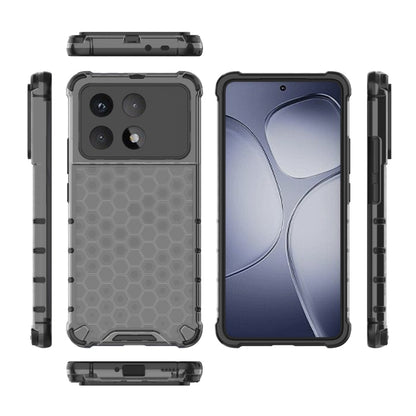 For Redmi K70 Ultra 5G Global Honeycomb Shockproof Phone Case(Black) - Xiaomi Cases by PMC Jewellery | Online Shopping South Africa | PMC Jewellery | Buy Now Pay Later Mobicred