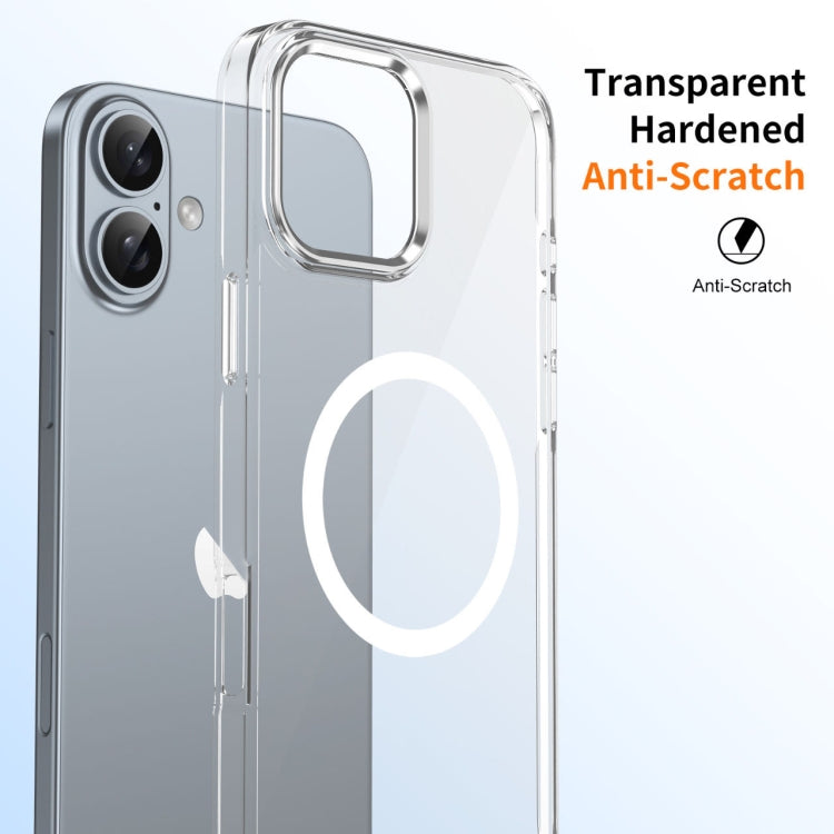 For iPhone 16 Plus Ice Feel HD Transparent MagSafe PC Full Coverage Phone Case(White) - iPhone 16 Plus Cases by PMC Jewellery | Online Shopping South Africa | PMC Jewellery | Buy Now Pay Later Mobicred