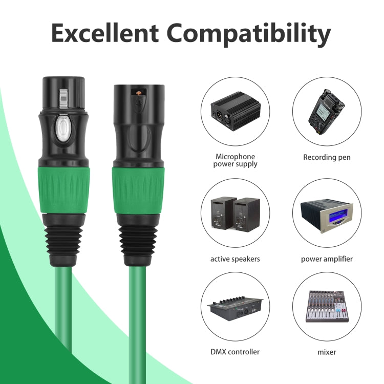 4 Color / Set JC1015 XLR 3pin Male to Female Audio Cable, Length:1.8m - Microphone Audio Cable & Connector by PMC Jewellery | Online Shopping South Africa | PMC Jewellery | Buy Now Pay Later Mobicred