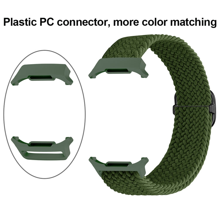 For Samsung Galaxy Watch Ultra 47mm Slide Buckle Nylon Braided Watch Band(Official Rainbow) - Watch Bands by PMC Jewellery | Online Shopping South Africa | PMC Jewellery | Buy Now Pay Later Mobicred