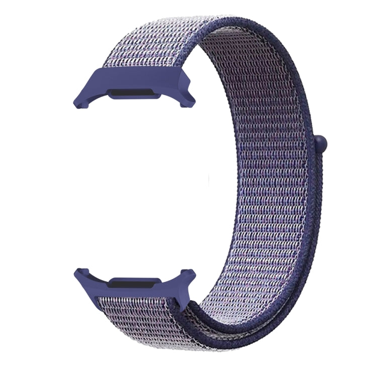 For Samsung Galaxy Watch Ultra 47mm Plastic Connector Nylon Loop Watch Band(Midnight Blue) - Watch Bands by PMC Jewellery | Online Shopping South Africa | PMC Jewellery | Buy Now Pay Later Mobicred