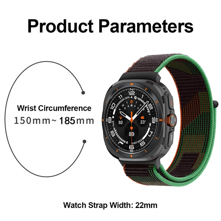 For Samsung Galaxy Watch Ultra 47mm Plastic Connector Nylon Loop Watch Band(Unity Mosaic) - Watch Bands by PMC Jewellery | Online Shopping South Africa | PMC Jewellery | Buy Now Pay Later Mobicred