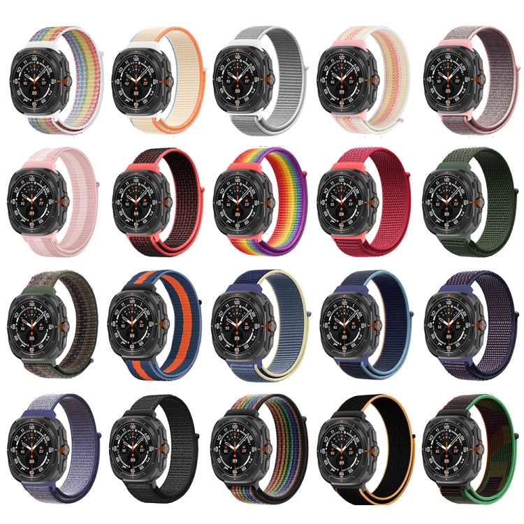 For Samsung Galaxy Watch Ultra 47mm Plastic Connector Nylon Loop Watch Band(Unity Mosaic) - Watch Bands by PMC Jewellery | Online Shopping South Africa | PMC Jewellery | Buy Now Pay Later Mobicred