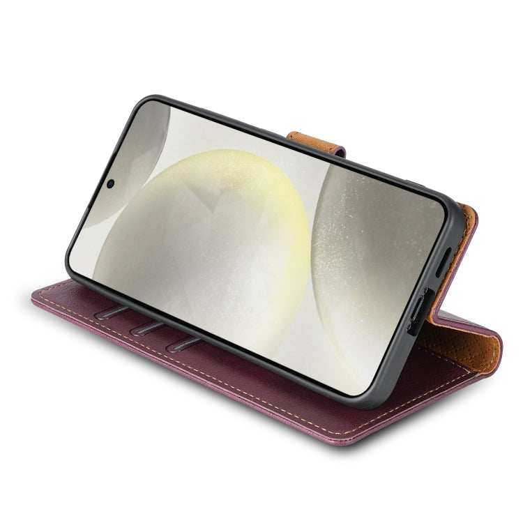 For OPPO Reno11 Pro 5G Global N.BEKUS CSJ-P1 Solid Color Leather Phone Case(Wine Red) - free shipping - PMC Jewellery - Order now!