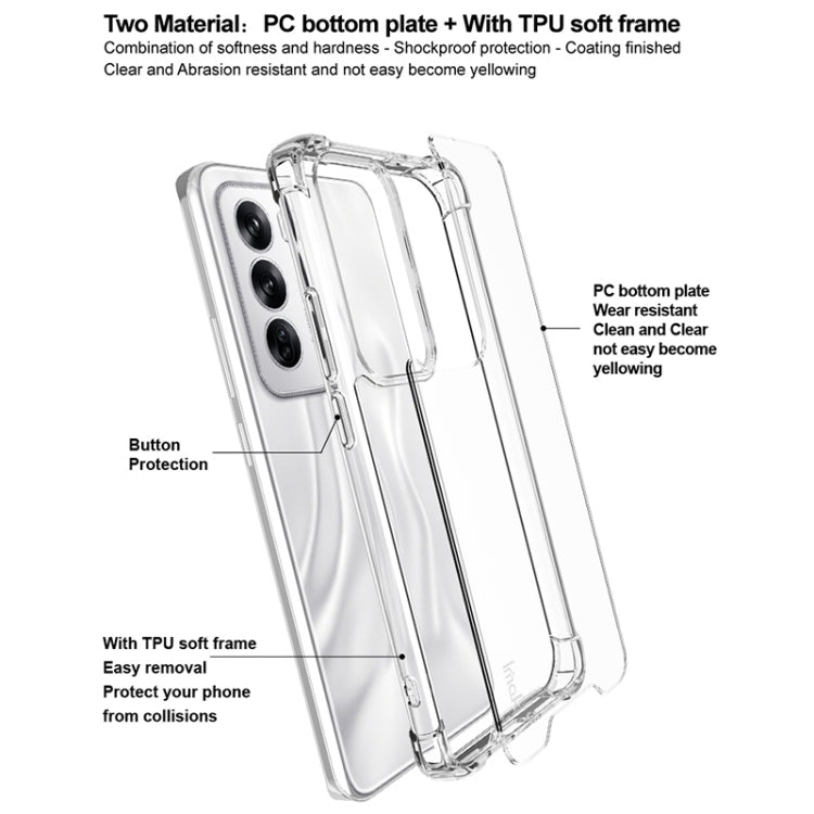 For OPPO Reno12 Global IMAK Space Shield PC + TPU Airbag Shockproof Phone Case(Transparent) - Reno12 Cases by imak | Online Shopping South Africa | PMC Jewellery | Buy Now Pay Later Mobicred