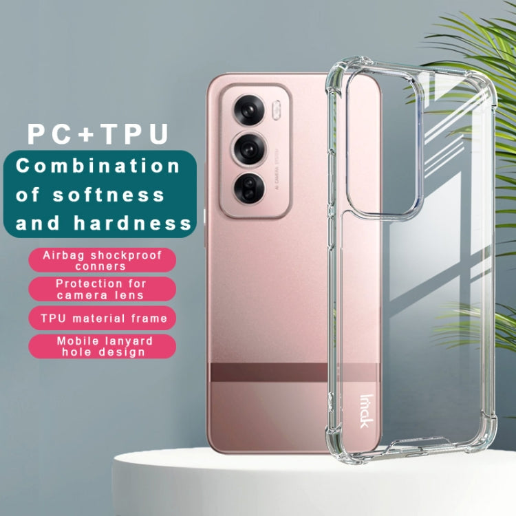 For OPPO Reno12 Pro Global IMAK Space Shield PC + TPU Airbag Shockproof Phone Case(Transparent) - Reno12 Pro Cases by imak | Online Shopping South Africa | PMC Jewellery | Buy Now Pay Later Mobicred