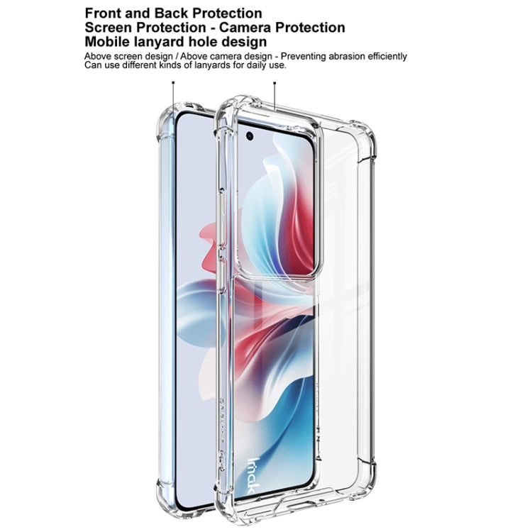 For OPPO Reno11 A / Reno11 PJH110 IMAK Space Shield PC + TPU Airbag Shockproof Phone Case(Transparent) - Reno11 Cases by imak | Online Shopping South Africa | PMC Jewellery | Buy Now Pay Later Mobicred