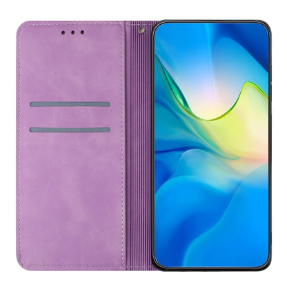 For Google Pixel 9 / 9 Pro Ethnic Embossed Adsorption Leather Phone Case(Purple) - Google Cases by PMC Jewellery | Online Shopping South Africa | PMC Jewellery | Buy Now Pay Later Mobicred