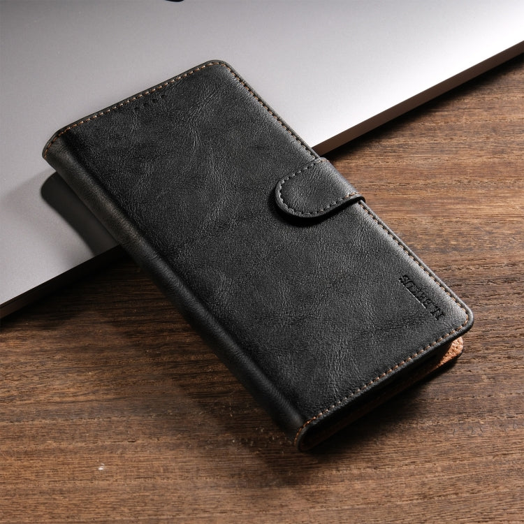 For Xiaomi 14 Ultra N.BEKUS CSJ-P1 Solid Color Leather Phone Case(Black) - 14 Ultra Cases by N.BEKUS | Online Shopping South Africa | PMC Jewellery | Buy Now Pay Later Mobicred