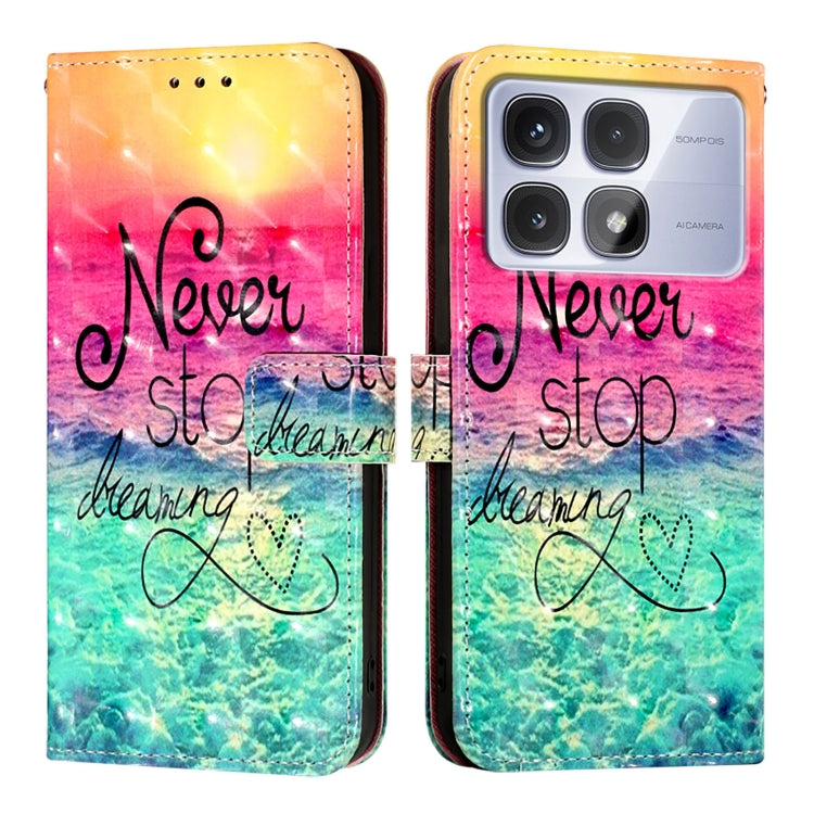 For Redmi K70 Ultra 5G Global 3D Painting Horizontal Flip Leather Phone Case(Chasing Dreams) - Xiaomi Cases by PMC Jewellery | Online Shopping South Africa | PMC Jewellery | Buy Now Pay Later Mobicred