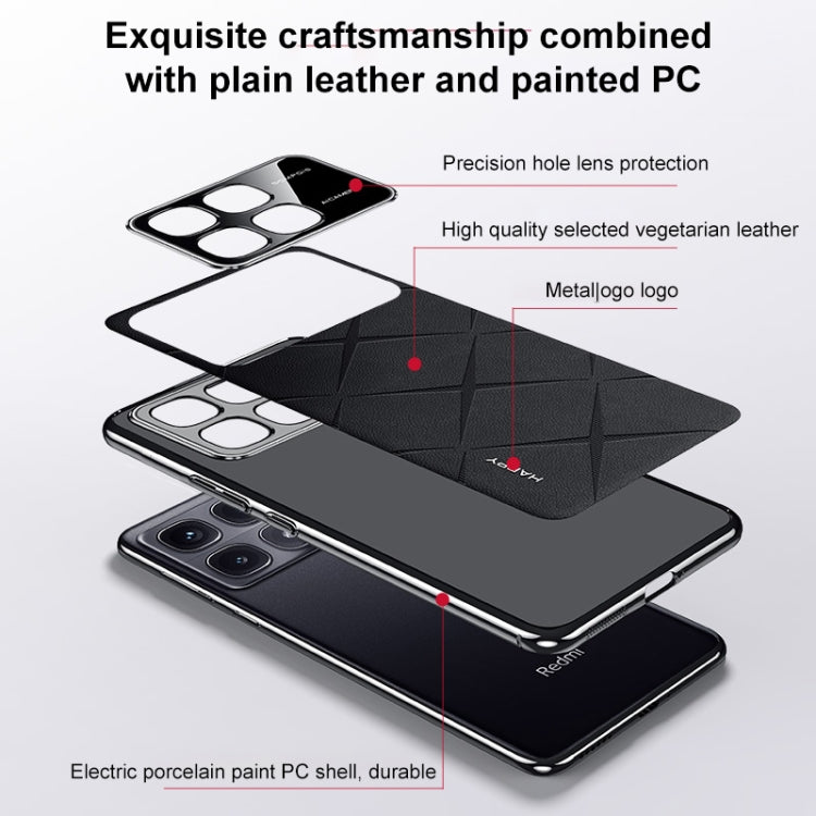 For Redmi K70 / K70 Pro Plain Leather PC Phone Case(Wine Red) - free shipping - PMC Jewellery - Order now!