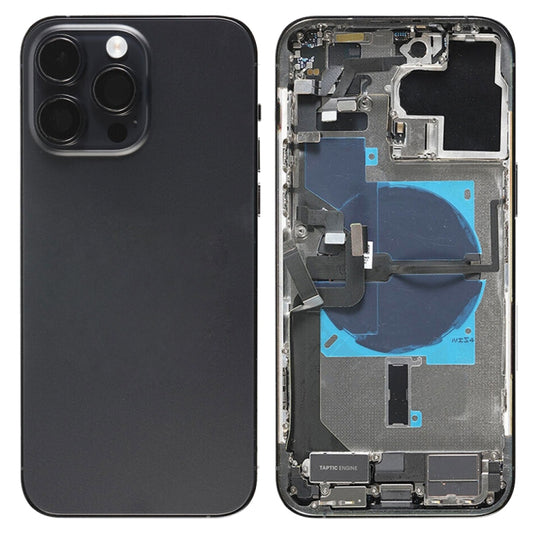 For iPhone 14 Pro Max Battery Back Cover Assembly, Version:CE EU Version(Black) - Back Cover by PMC Jewellery | Online Shopping South Africa | PMC Jewellery | Buy Now Pay Later Mobicred