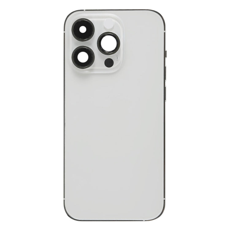 For iPhone 14 Pro Battery Back Cover with Side Keys & Card Tray, Version:China Version(Silver) - Back Cover by PMC Jewellery | Online Shopping South Africa | PMC Jewellery | Buy Now Pay Later Mobicred