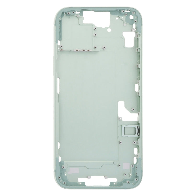 For iPhone 15 Plus Middle Frame Bezel Plate with Side Keys + Card Tray, Version:CE EU Version(Green) - LCD Related Parts by PMC Jewellery | Online Shopping South Africa | PMC Jewellery | Buy Now Pay Later Mobicred