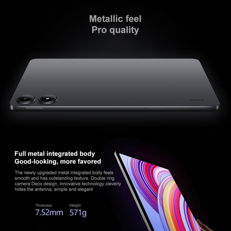 [HK Warehouse] Xiaomi Redmi Pad Pro 12.1 inch Tablet PC Global, 8GB+256GB, HyperOS Qualcomm Snapdragon 7s Gen2 Octa Core, 10000mAh Battery(Black) - Other by Xiaomi | Online Shopping South Africa | PMC Jewellery | Buy Now Pay Later Mobicred