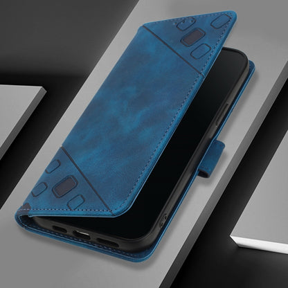 For Redmi K70 Ultra 5G Global Skin-feel Embossed Leather Phone Case(Blue) - Xiaomi Cases by PMC Jewellery | Online Shopping South Africa | PMC Jewellery | Buy Now Pay Later Mobicred