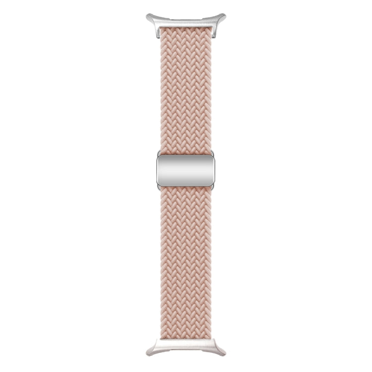 For Samsung Galaxy Watch Ultra 47mm Nylon Loop Magnetic Buckle Watch Band(Pink Sand) - Watch Bands by PMC Jewellery | Online Shopping South Africa | PMC Jewellery | Buy Now Pay Later Mobicred