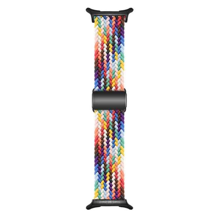 For Samsung Galaxy Watch Ultra 47mm Nylon Loop Magnetic Buckle Watch Band(Official Rainbow) - Watch Bands by PMC Jewellery | Online Shopping South Africa | PMC Jewellery | Buy Now Pay Later Mobicred