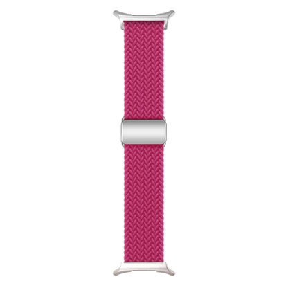 For Samsung Galaxy Watch Ultra 47mm Nylon Loop Magnetic Buckle Watch Band(Raspberry) - Watch Bands by PMC Jewellery | Online Shopping South Africa | PMC Jewellery | Buy Now Pay Later Mobicred