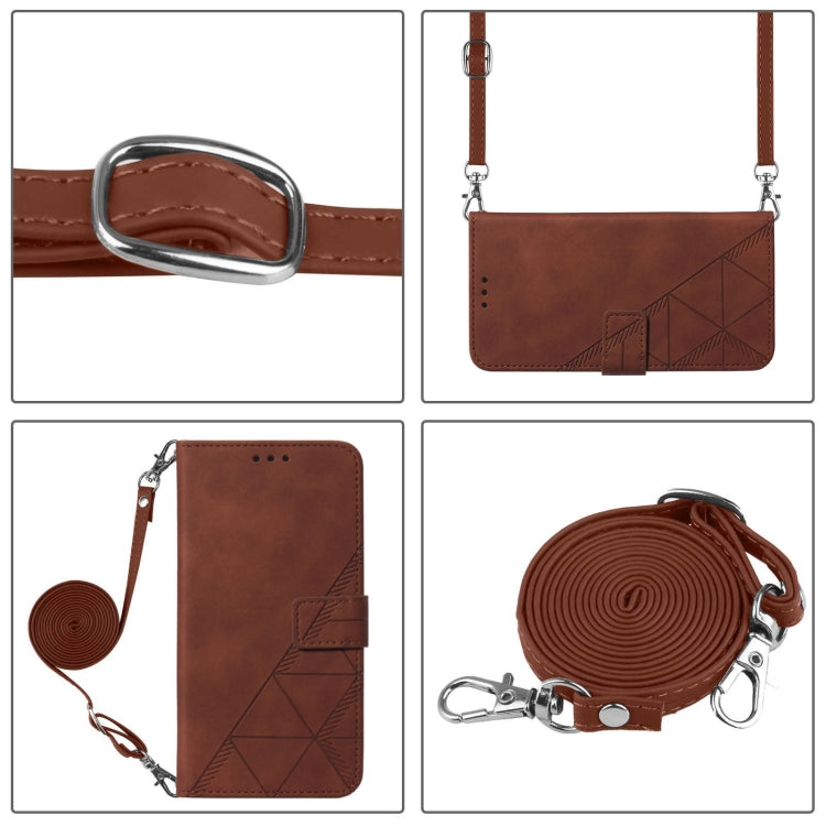 For Redmi K70 Ultra 5G Global Crossbody 3D Embossed Flip Leather Phone Case(Brown) - Xiaomi Cases by PMC Jewellery | Online Shopping South Africa | PMC Jewellery | Buy Now Pay Later Mobicred