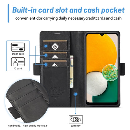 For Samsung Galaxy S24 FE 5G LC.IMEEKE Skin-friendly Card Slots Leather Phone Case(Black) - Galaxy S24 FE 5G Cases by LC.IMEEKE | Online Shopping South Africa | PMC Jewellery | Buy Now Pay Later Mobicred