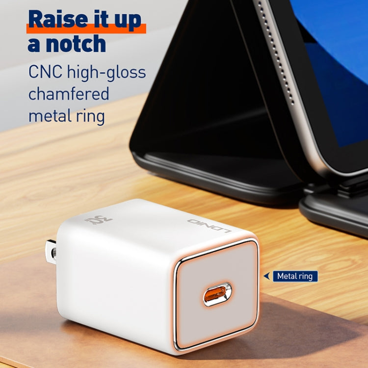 LDNIO A1508C PD30W USB-C / Type-C Fast Charger with 1m Type-C Cable(White) - USB Charger by LDNIO | Online Shopping South Africa | PMC TechLife | Buy Now Pay Later Mobicred