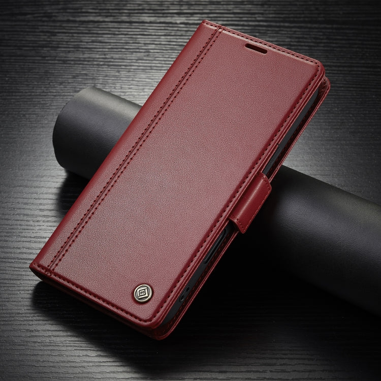 For iPhone 16 LC.IMEEKE Skin-friendly Card Slots Leather Phone Case(Red) - iPhone 16 Cases by LC.IMEEKE | Online Shopping South Africa | PMC Jewellery | Buy Now Pay Later Mobicred