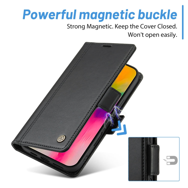 For iPhone 16 Plus LC.IMEEKE Skin-friendly Card Slots Leather Phone Case(Black) - iPhone 16 Plus Cases by LC.IMEEKE | Online Shopping South Africa | PMC Jewellery | Buy Now Pay Later Mobicred