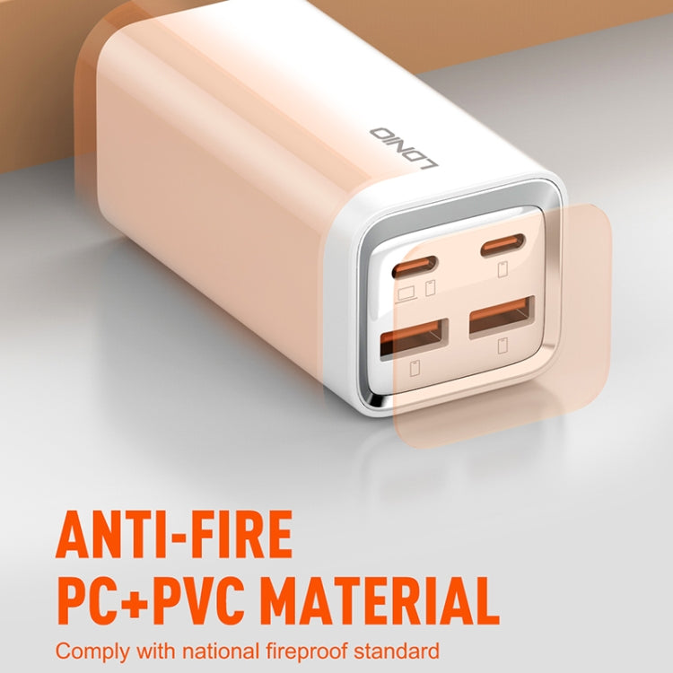 LDNIO A4610C PD65W Dual USB-C / Type-C + Dual USB Fast Charger, Cable Length: 1.5m, Plug Type:UK Plug(White) - USB Charger by LDNIO | Online Shopping South Africa | PMC TechLife | Buy Now Pay Later Mobicred